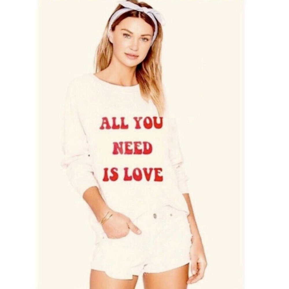 Wildfox All You Need is Love Sommers Sweatshirt